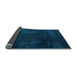 Sideview of Abstract Light Blue Modern Rug, abs4373lblu