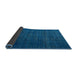 Sideview of Abstract Blue Modern Rug, abs4374