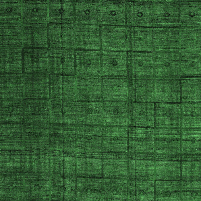Abstract Emerald Green Modern Rug, abs4374emgrn