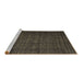 Sideview of Machine Washable Abstract Brown Modern Rug, wshabs4374brn