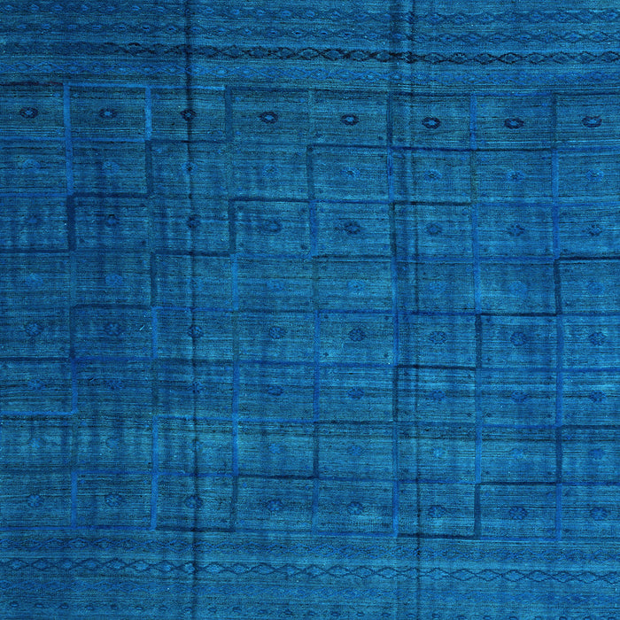 Square Abstract Light Blue Modern Rug, abs4374lblu