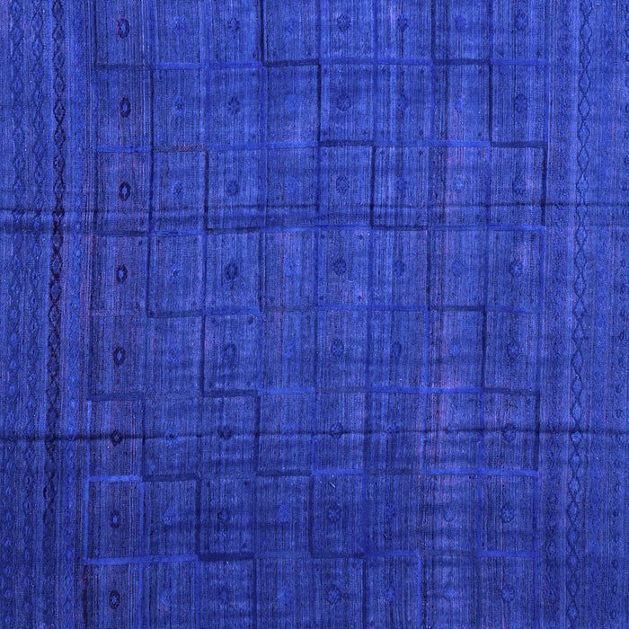 Square Machine Washable Abstract Purple Modern Area Rugs, wshabs4374pur