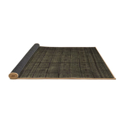 Sideview of Abstract Brown Modern Rug, abs4374brn