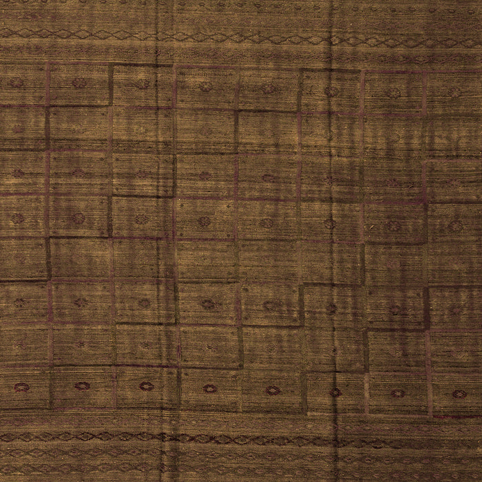 Square Abstract Orange Modern Rug, abs4374org