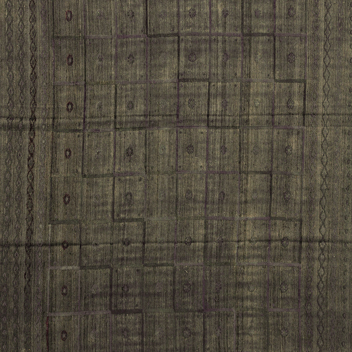 Square Machine Washable Abstract Brown Modern Rug, wshabs4374brn