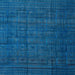 Square Abstract Blue Modern Rug, abs4374