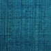 Square Abstract Turquoise Modern Rug, abs4374turq