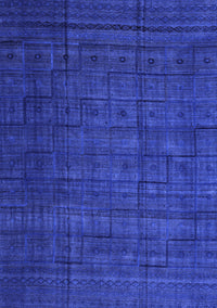 Abstract Blue Modern Rug, abs4374blu