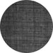 Round Abstract Gray Modern Rug, abs4374gry