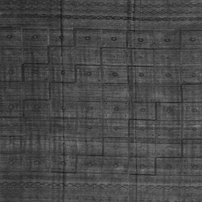 Square Abstract Gray Modern Rug, abs4374gry