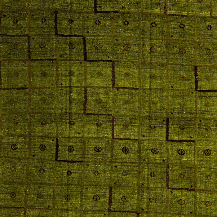 Abstract Yellow Modern Rug, abs4375yw