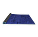 Sideview of Abstract Blue Modern Rug, abs4375blu