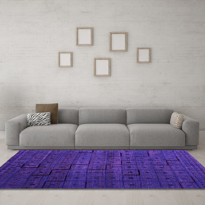 Machine Washable Abstract Pink Modern Rug in a Living Room, wshabs4375pnk