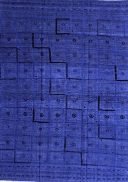 Abstract Blue Modern Rug, abs4375blu