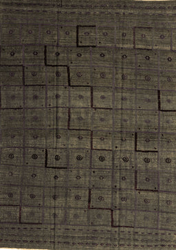 Abstract Brown Modern Rug, abs4375brn