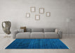 Machine Washable Abstract Light Blue Modern Rug in a Living Room, wshabs4375lblu