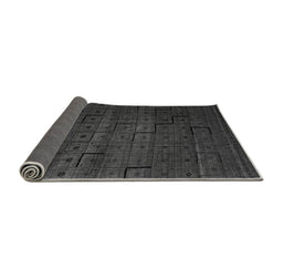 Sideview of Abstract Gray Modern Rug, abs4375gry