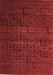 Abstract Red Modern Area Rugs