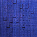 Square Abstract Purple Modern Rug, abs4375pur