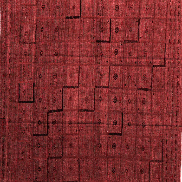 Abstract Red Modern Rug, abs4375red