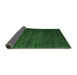 Sideview of Abstract Emerald Green Modern Rug, abs4375emgrn