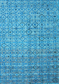 Abstract Light Blue Modern Rug, abs4376lblu