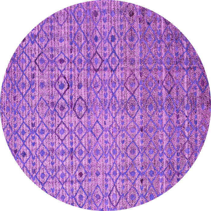 Round Abstract Pink Modern Rug, abs4376pnk