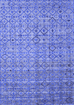 Abstract Blue Modern Rug, abs4376blu