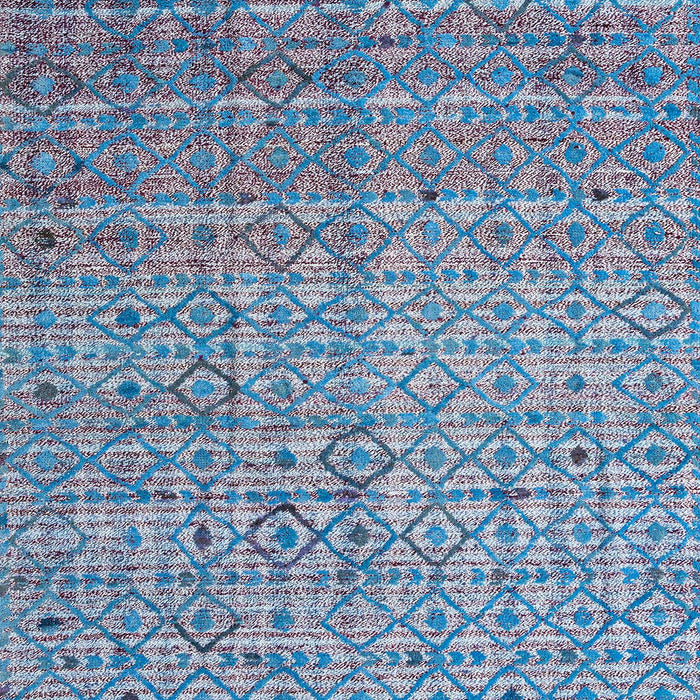 Abstract Sky Blue Modern Rug, abs4376