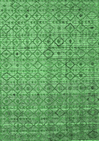 Abstract Emerald Green Modern Rug, abs4376emgrn