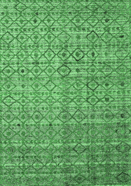 Abstract Emerald Green Modern Rug, abs4376emgrn