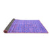 Sideview of Abstract Purple Modern Rug, abs4376pur