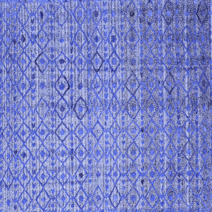 Square Abstract Blue Modern Rug, abs4376blu