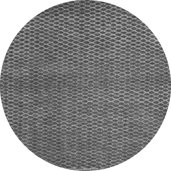 Round Abstract Gray Modern Rug, abs4377gry