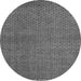 Round Abstract Gray Modern Rug, abs4377gry