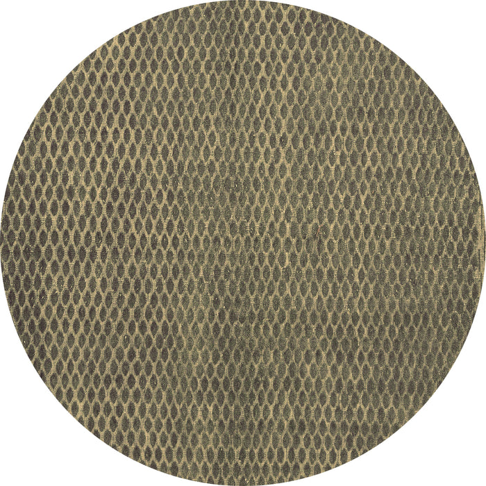 Round Machine Washable Abstract Brown Modern Rug, wshabs4377brn