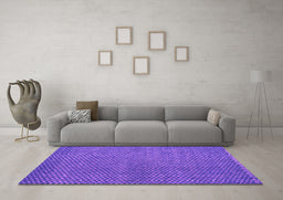 Machine Washable Abstract Pink Modern Rug in a Living Room, wshabs4377pnk