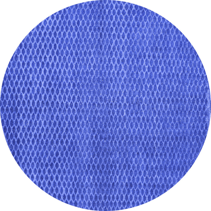 Round Machine Washable Abstract Blue Modern Rug, wshabs4377blu