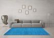 Machine Washable Abstract Light Blue Modern Rug in a Living Room, wshabs4377lblu