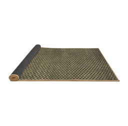 Sideview of Abstract Brown Modern Rug, abs4377brn
