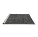 Sideview of Machine Washable Abstract Gray Modern Rug, wshabs4378gry