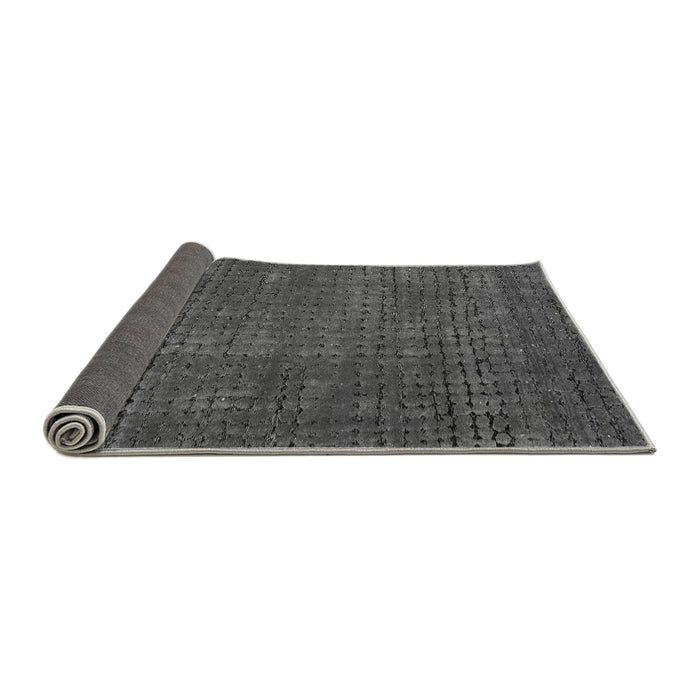 Sideview of Abstract Gray Modern Rug, abs4378gry
