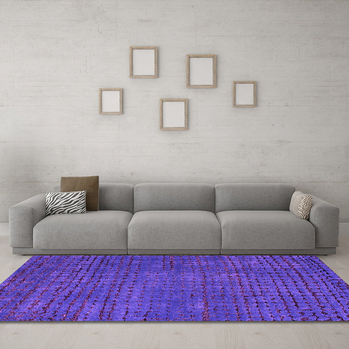 Machine Washable Abstract Pink Modern Rug in a Living Room, wshabs4378pnk