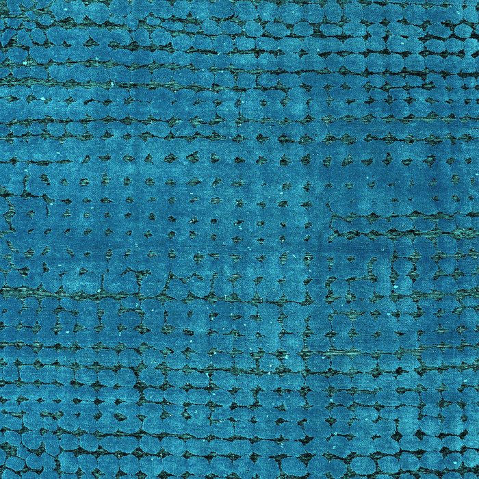 Machine Washable Abstract Turquoise Modern Area Rugs, wshabs4378turq