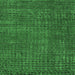 Square Machine Washable Abstract Emerald Green Modern Area Rugs, wshabs4378emgrn