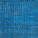 Square Abstract Blue Modern Rug, abs4378