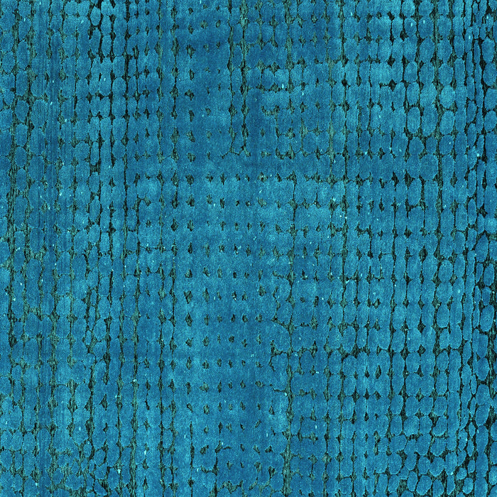 Square Machine Washable Abstract Turquoise Modern Area Rugs, wshabs4378turq