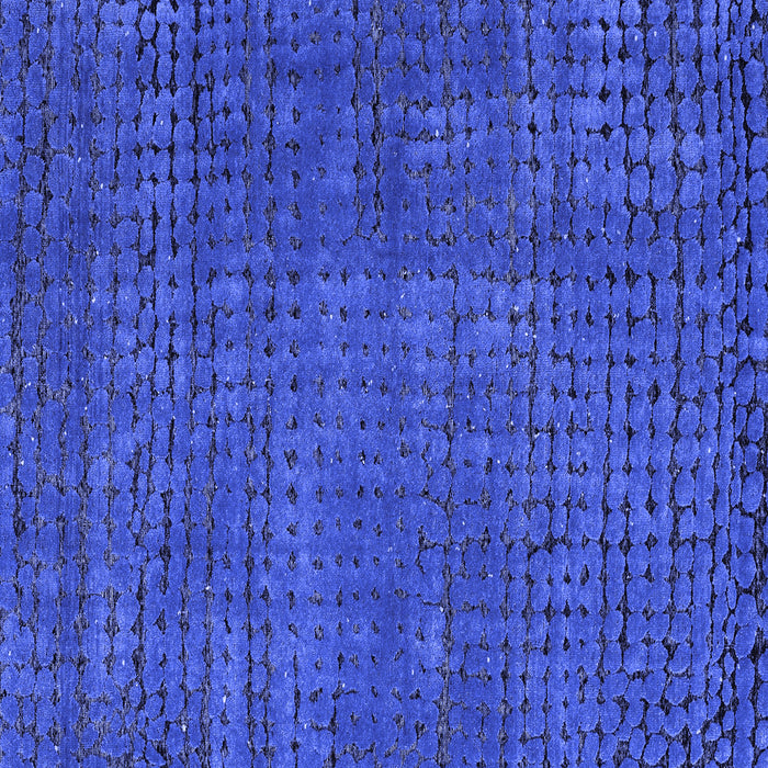 Square Abstract Blue Modern Rug, abs4378blu