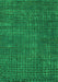 Machine Washable Abstract Green Modern Area Rugs, wshabs4378grn