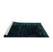 Sideview of Machine Washable Abstract Medium Teal Green Rug, wshabs4379